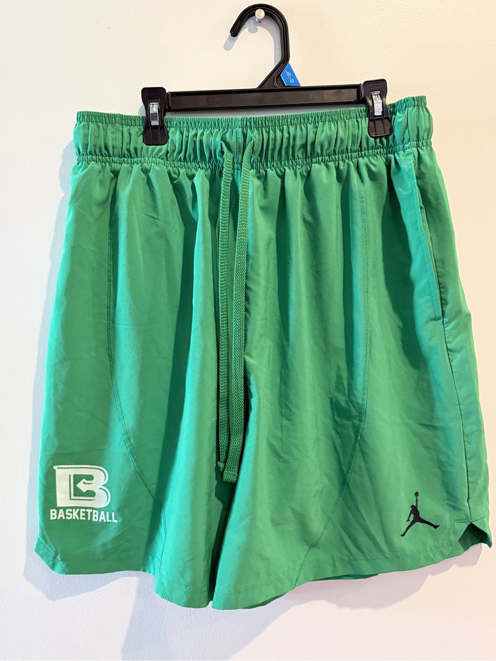 Jordan Green Basketball Shorts with Drawstring Waistband